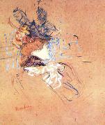  Henri  Toulouse-Lautrec Profile of a Woman oil painting on canvas